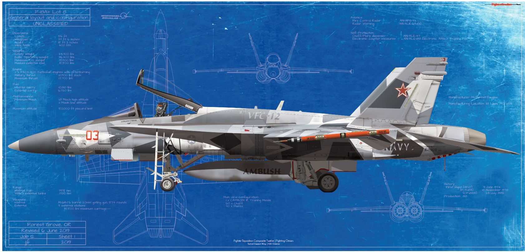 F/A-18A+ Hornet VFC 12 